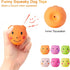 Squeaky Dog Toy Balls with Funny Piggy Face, Durable Teething Latex Rubber, Interactive Fetch Play (6PCS) for Small