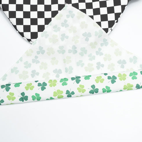 AIMPLANACT 1 x Green Four Leaf Clover Cat Scarf Small Dog Cat Pet Burp Scarf Neck Warmer Jewelry