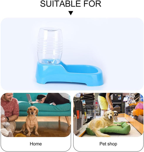 POPETPOP Automatic Pet Feeder, Plastic, Suitable for Cats and Dogs, Multiple Pets