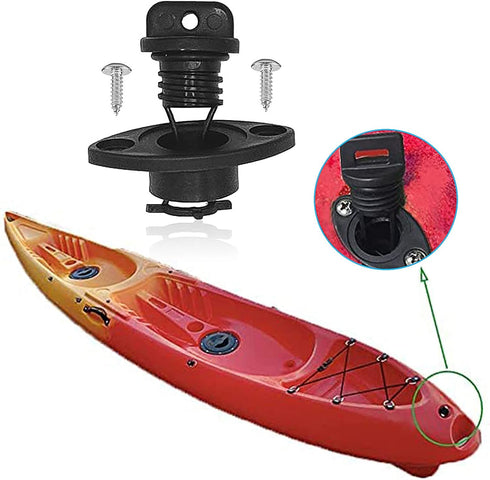Kayak Drain Plug Kit with Screws for Kayak Canoe Boat Scupper Plugs