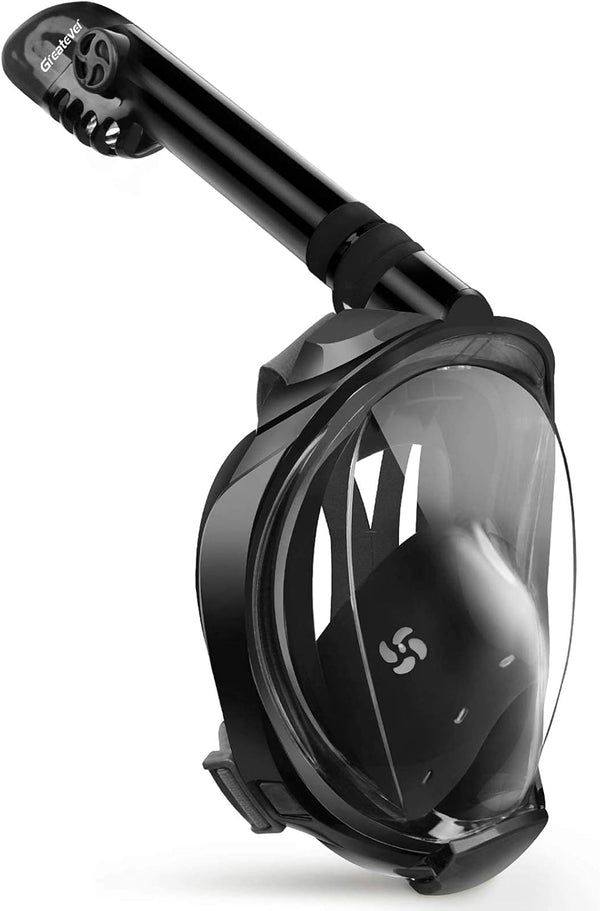 Greatever G2 Full Face Snorkel Mask, Latest Dry Top System, 180 Degree Panoramic View