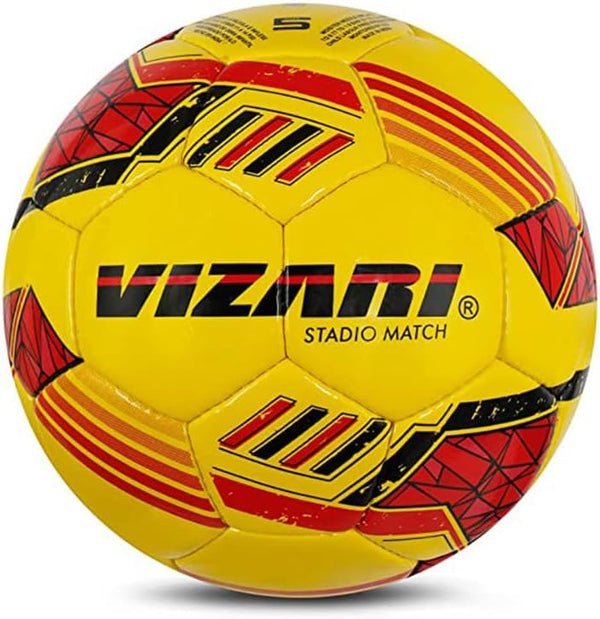 Vizari Stadio Match NFHS Soccer Ball, 32 Panel Hand Stitched Training Soccer Ball for Practice Sessions and Official