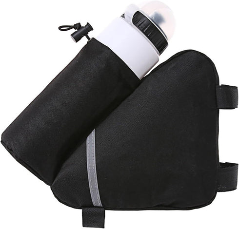 MOOCY Ultralight Reflective Bicycle Triangle Frame Bag with Water Bottle Pouch