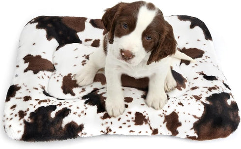 Dog Bed Crate Pad - Soft Fluffy Cushion for Small Dogs, Anti-Slip Comfy Mat for Dog Crate