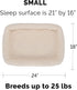 Furhaven Dog Bed for Small Dogs & Indoor Cats, 100% Washable, Sized to Fit Crates - Sherpa Fleece Bolster Crate Pad - Cream, Small