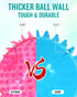 2 Pack 4.5” Heavy Duty Squeaky Dog Ball for Medium Large Dogs, Spikey Toys for Clean Teeth and Training