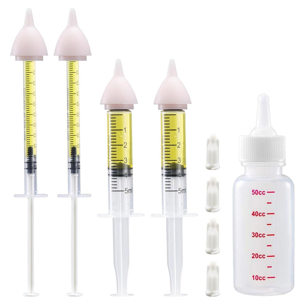 HAOYUSTORE Pet Feeding Kit, Kitten Bottle Feeding Kit, Newborn Kitten Supplies, for Feeding