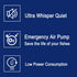 Battery Aquarium Air Pump, Quiet DC-800 Backup Fish Tank Air Bubbler, Portable Power Outage Aerator Emergency Oxygen Diffuser, Keeps Fish Safe & Bait Minnow Shrimp Alive