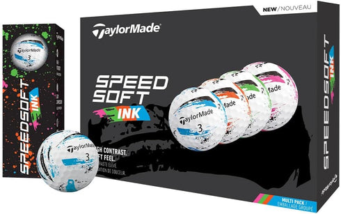TaylorMade SpeedSoft Golf Balls, Maximum Distance with Ultra-Soft Feel, Perfect for Off