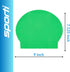 Sporti Kids Latex Swim Cap, Height 7.125", Opening 9", Anti-Slip Ribbing, Easy to Wear, Thin Rubber Bathing Cap