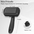 Self Cleaning Slicker Brush for Dogs & Cats: Grooming Brush for Shedding, Skin Friendly Pet Supplies