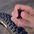 Tubeless Bike Tire Repair Kits for Road Bicycle and Mountain Bike, Includes Storage Canister Plugger Tool with Plugs, 5
