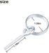 Tent Ring Replacement with Pins - 5pcs Ultra Light Galvanized Camping Repair Kit