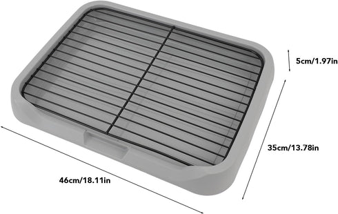 Fockety Dog Potty Tray, Mesh Training Toilet Potty Tray Removable Stable Structure Dog Training Toilet Potty Training