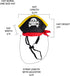 Pet Krewe Dog Pirate Costume & Cat Costume, Medium, with Arms, Pirate Hat, Tunic, Cape