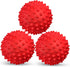 Apasiri Squeaky Dog Balls for Large Dogs, Tough Spiky Floatable Rubber Pet Toys for Aggressive Chewers, Pack of 3