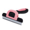 SunGrow Rabbit Deshedding Brush - Small Animal Brush for Short-Haired Grooming, 4” Steel Blade, Pet Supplies