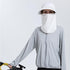 Women Wide Brim Face Mask Sun Hat Detachable Neck Face Flap Ponytail UV Protection Visor Hat Garden Fishing Hiking