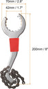 HARFINGTON 3 in 1 Sprocket Remover Wrench, 8" Length Bike Chain Whip Freewheel Spanner for Maintenance