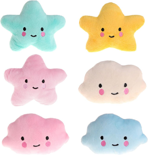 BOGEEL Fun Dog Interative Star Shaped Squeaky for Cat Teaser Soft Plush for Dogs Puppy Training