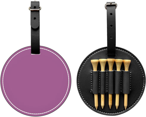 WZYCWB Lentil Purple Black Pattern Golf tee Storage Bag - Suitable for Men