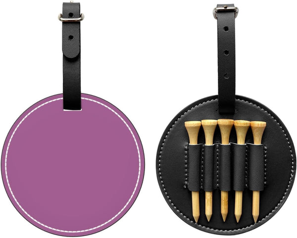 WZYCWB Lentil Purple Black Pattern Golf tee Storage Bag - Suitable for Men