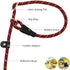 10FT / 20FT Long Slip Lead Dog Leash, 3/8" Thick Nylon Reflective Rope Anti-Choke Training Lead for Medium Large Dogs