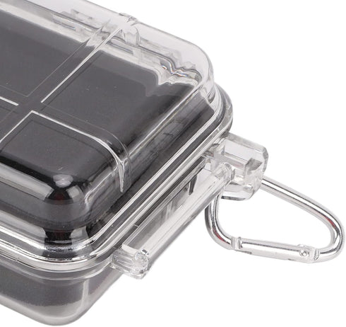 Waterproof Survival Storage Box, Plastic Shockproof Box with Shock Absorption Liner, Transparent Outdoor Dry Airtight