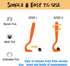 Tick Removal Tool for Dogs - Cat Comb for Shedding, Stainless Steel Grooming Comb Kit for Small Dogs (10 Pack)