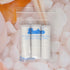 yueton 30 Pieces Disposable Compressed Cotton Washcloth Magic Portable Camping Wipes Towels with Tube Carrying Case