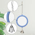 Hypeety Pet Bird Mirror with Bell, Interactive Parrot Toy for Cockatiel, Parakeets, Canaries, Budgie (Blue)