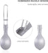 iBasingo Ultralight Titanium Spork Spoon Fork Knife with Folding Handle for Camping & Travel