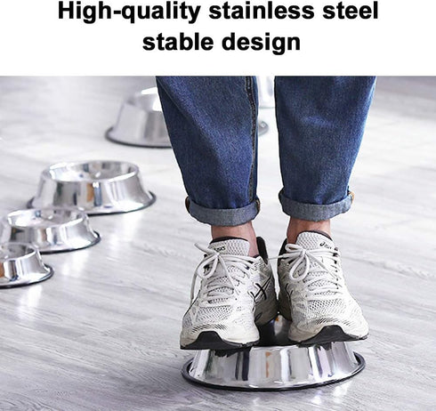 Steel Dog Bowls, 8oz to 48oz, Cat Bowl Water and Food with Rubber Base for Small/Medium/Large Pets
