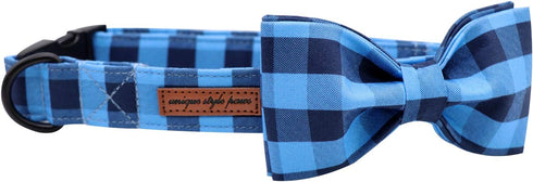 Unique Style Paws Pet Soft & Comfy Bowtie Dog Collar and Cat Collar, Pet Gift for Dogs and Cats in 6 Sizes and 7