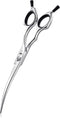 PURPLEBIRD 6.5 Inch Downward Curved Dog Grooming Scissors, Professional Safety Blunt Tip, Japanese Stainless Steel