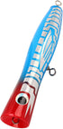 RiToEasysports Popper Fishing Lure, Solid Basswood 5.5in 3oz Reflective Attractive Colors for Bass