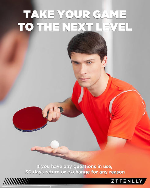 Ping Pong Paddle with Carbon Technology, Performance-Series Table Tennis Racket for Professional Play