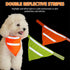 Adjustable High Visibility Dog Scarf - Reflective Towel Bib for Outdoor Adventures