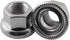 ZRM&E 4pcs M10 Bicycle Wheel Axle Nuts, 10mm Rear Wheel Screw, Nonslip Shaft for Mountain Bike and Road Vehicle