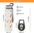 siphylline 30 oz Cartoon White Cute Bunny Carrot Water Bottle for Work Tritan No BPA non toxic Water Bottle Jug