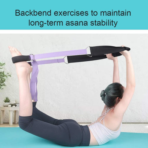 Yoga Stretching Strap, Adjustable Leg Stretcher for Home Gym, Improve Body Flexibility, Backbend Assist Trainer for