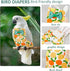 6Pcs 6 SUPERFINDINGS Styles Bird Flight Suits Diapers Reusable Parrot Nappy with Washable Waterproof Cute Urine Wet