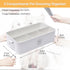 4-Compartment Premium Dog Grooming Organizer,Metal Caddy for Pet Stuff with Handle-Powder Coated Storage Bin for Dog