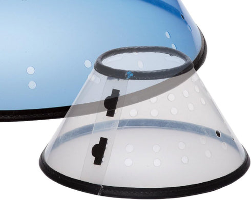 Elizabethan Collars, Durable Plastic, X-Small, Clear - Prevents Pets from Licking Wounds