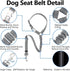 Plutus Pet Dog Seat Belt for Car Headrest, Reflective and Adjustable Restraint with Elastic Bungee for Safety, Vehicle