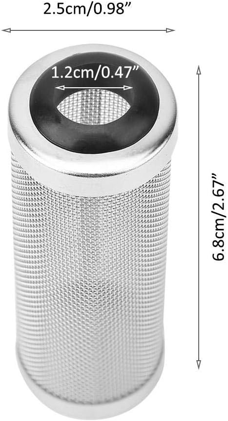 Aquarium Filter Cover, Stainless Steel Intake Strainer, Fish Shrimp Mesh Guard for 12mm Aquarium Intake Filter