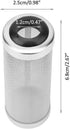 Aquarium Filter Cover, Stainless Steel Intake Strainer, Fish Shrimp Mesh Guard for 12mm Aquarium Intake Filter