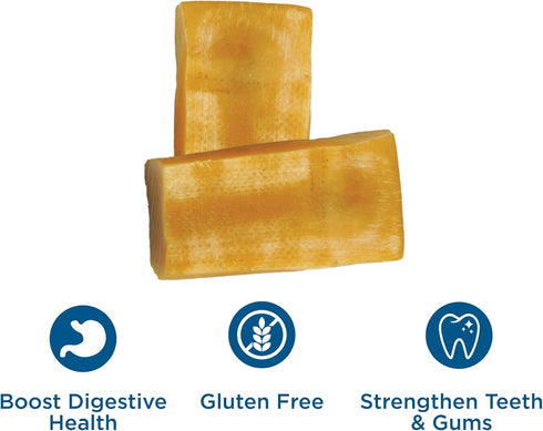 Best Bully Sticks Himalayan Yak Cheese for Dogs, Small 4 Pack - Natural, Lactose Free, Odor Free Chews