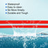 Waterproof Dog Collar, Anti-Odor Durable Adjustable PVC & Polyester Soft with Reflective Cloth Stripe Basic Collars