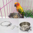 2PC Stainless Steel Pet Feeder Water Bowls, 10oz 20oz 30oz Cup with Holder for Small Animal Cage Coop Hook